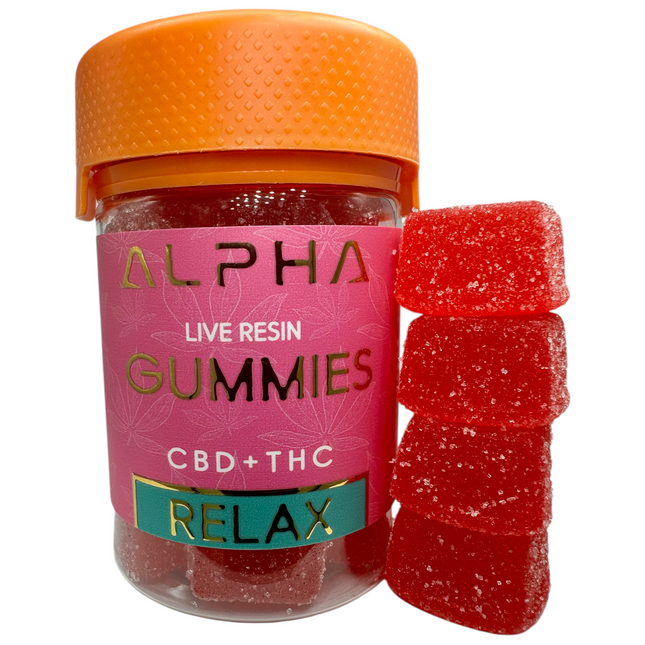 STRAWBERRY Relax Gummies CBD CBG CBN Delta 9 THC 12 CT
