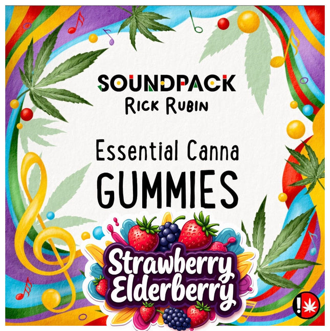 THC Strawberry Elderberry Gummies 600mg 6 Pack Delta 8 Delta 9 SoundPack Rick Rubin