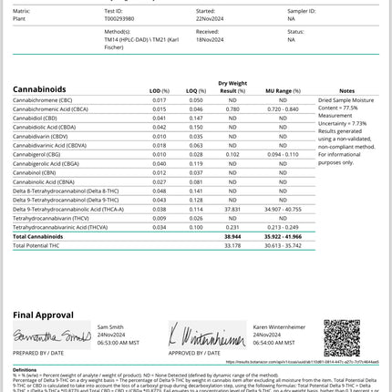 38% Gello Shotz THCa Flower 7g SATIVA AAA Indoor