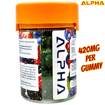 420MG Berry Medley 5040mg THC Delta 8 Delta 9 Gummies 12 Count
