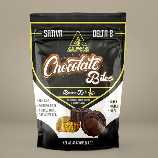 THC Chocolate Banana Vegan Bites 4 CT