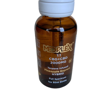 CBG + CBD Oil Pineapple Express Hybrid Tincture Drops 2000mg