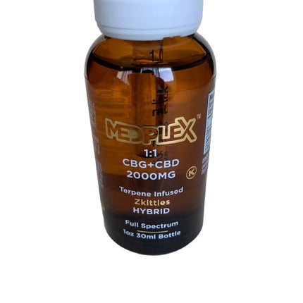 CBG + CBD Oil Zkittles Indica Tincture Drops 2000mg