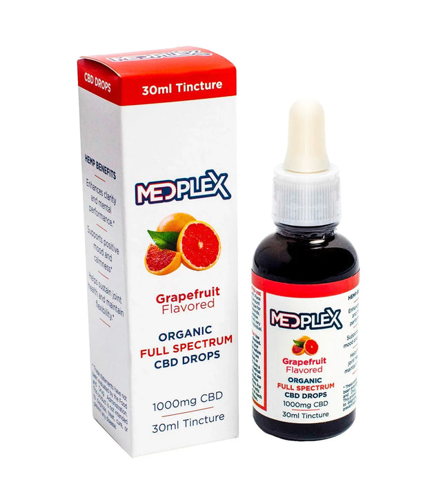 Grapefruit CBD Oil Tincture Drops 1000mg Full Spectrum