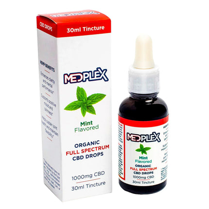 Mint CBD Oil Tincture Drops 1000mg Full Spectrum