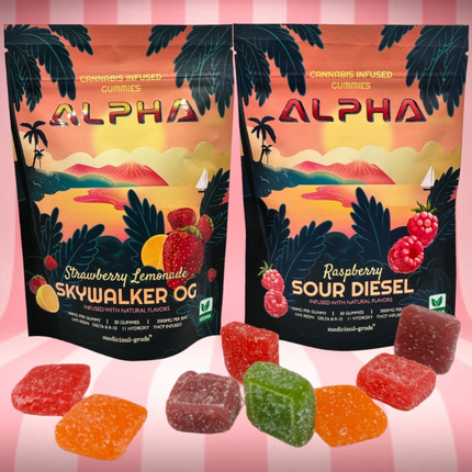 Strawberry THC Gummies 30 Pack 3600mg
